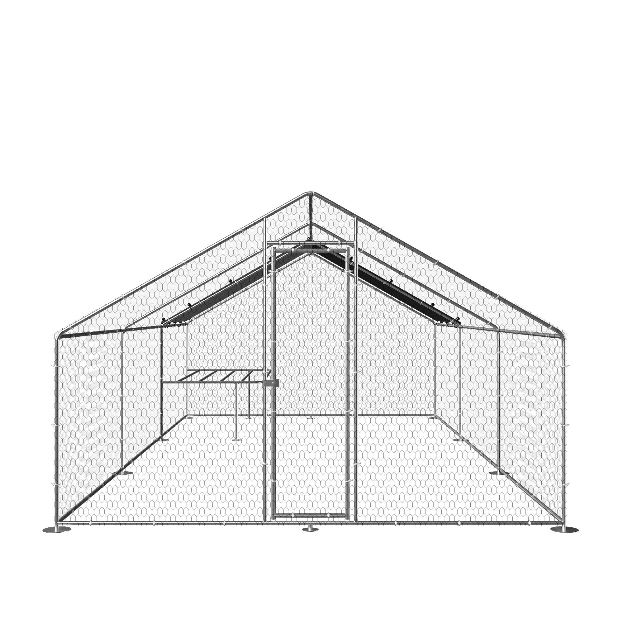 Large Metal Walk-in Run area.  9.8' W x 19.7' D x 6.6' H