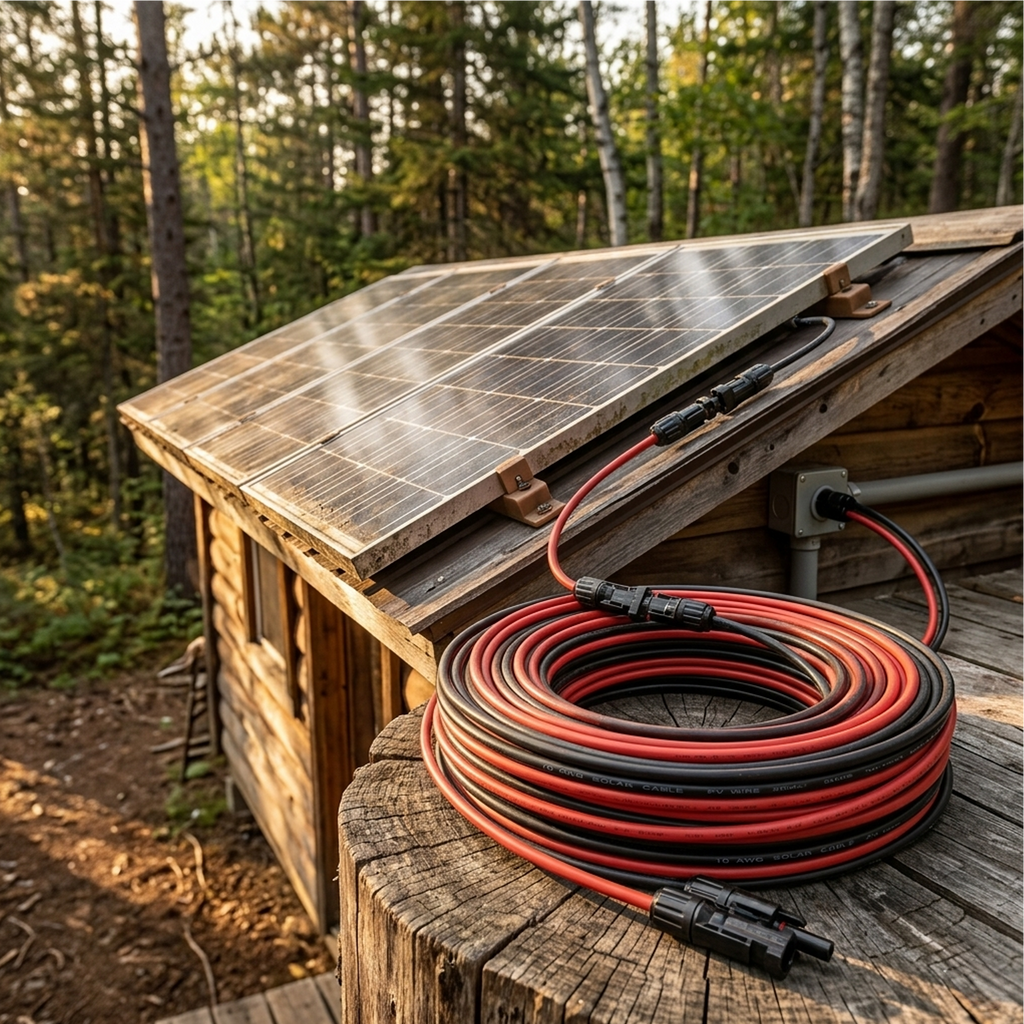 RICH SOLAR 10 Gauge Solar Panel Extension Cable with Male and Female Solar Connector Ends | Pair of 10AWG Red and Black Extension Wire with Connectors on Both Ends | Choose Cable Length: 10ft, 15ft, 20ft, 30ft, 50ft, 75ft, 100ft