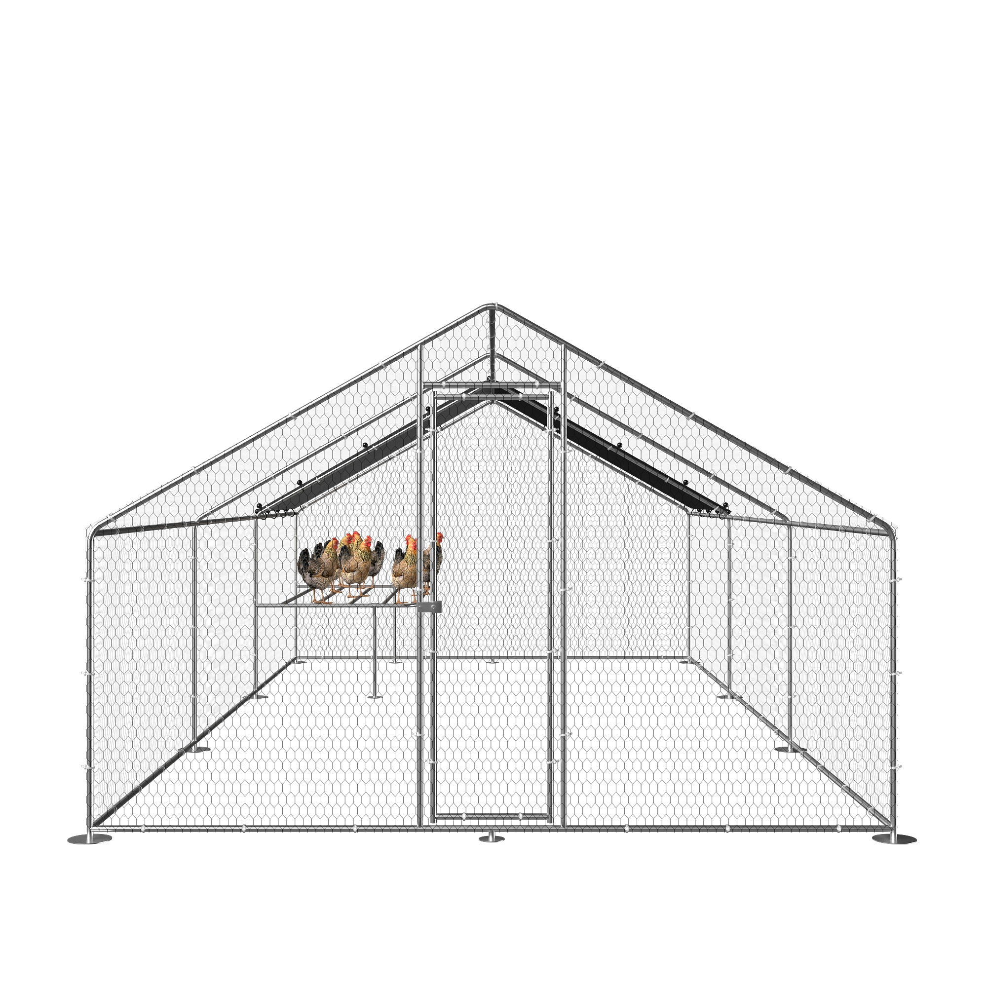 Large Metal Walk-in Run area.  9.8' W x 19.7' D x 6.6' H