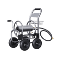 Giraffe Tools US Garden Hose Reel Cart-4 Wheels-Heavy Duty