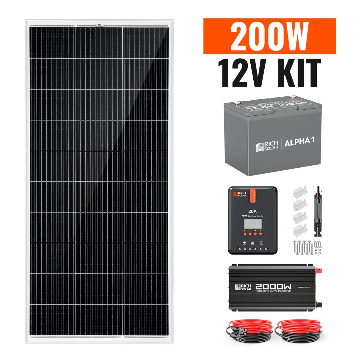 200W Complete Solar Kit