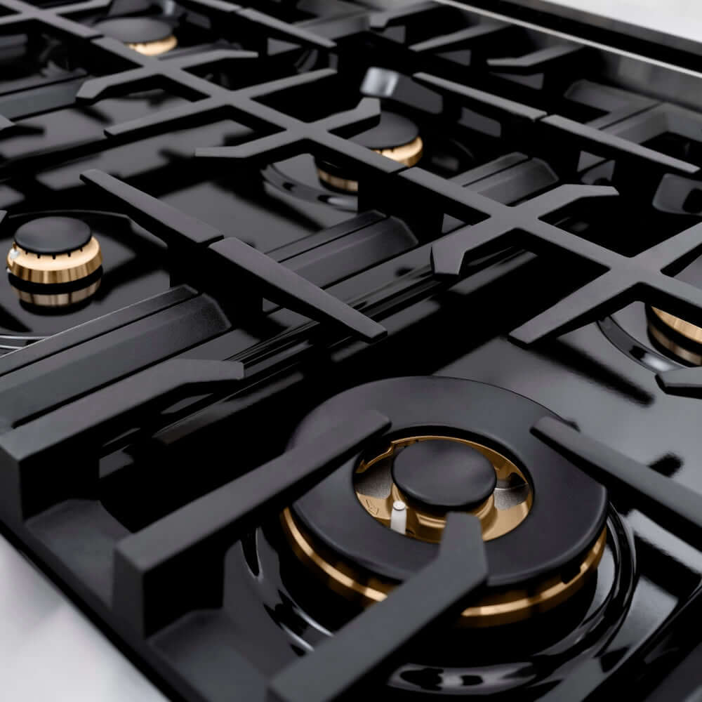 ZLINE 48" Select Gas Range Convection Gas Oven Stainless Steel Champagne Bronze HGRZ-48-CB