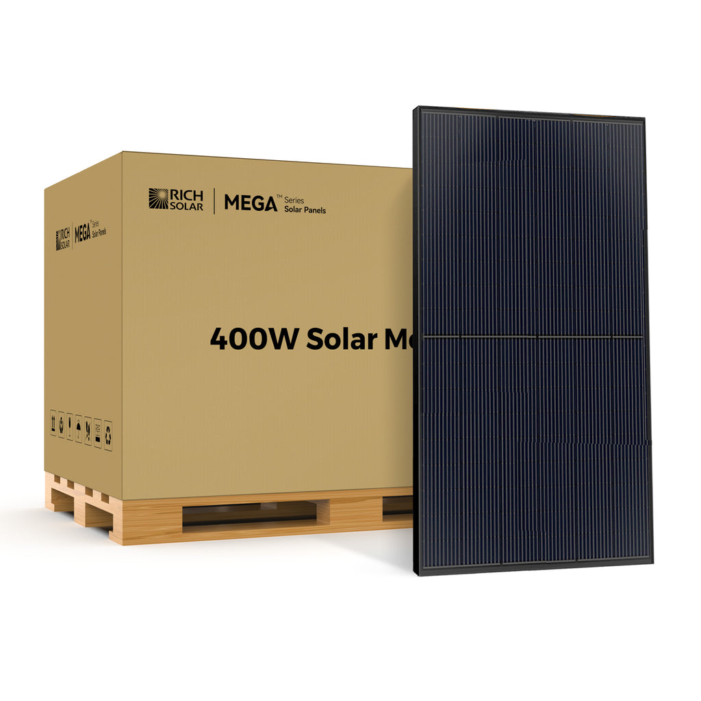 Rich Solar MEGA 400W 24V Solar Panel (12 Panel) — High-Capacity Power for Permanent Solar Systems