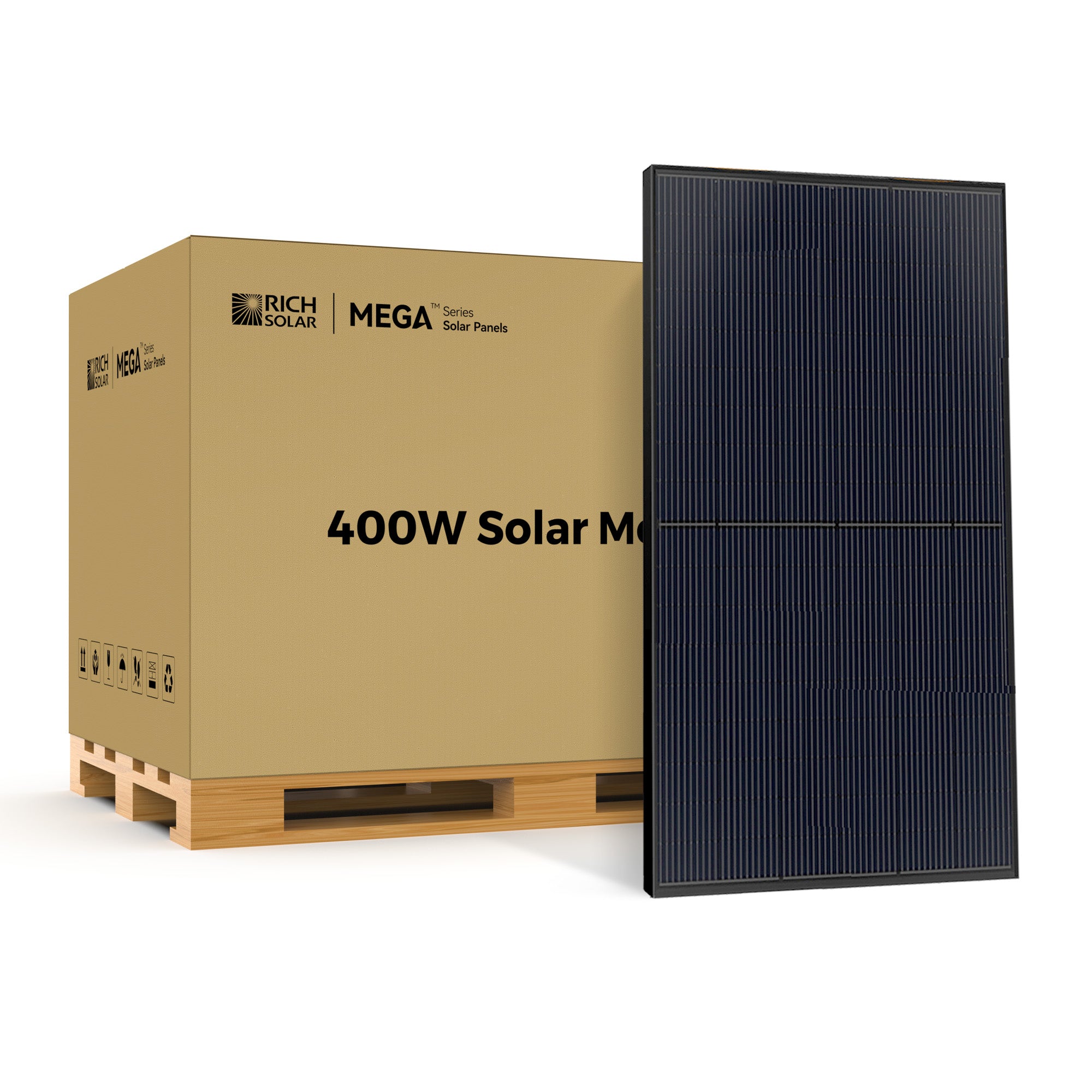 Rich Solar MEGA 400W 24V Solar Panel (12 Panel) — High-Capacity Power for Permanent Solar Systems