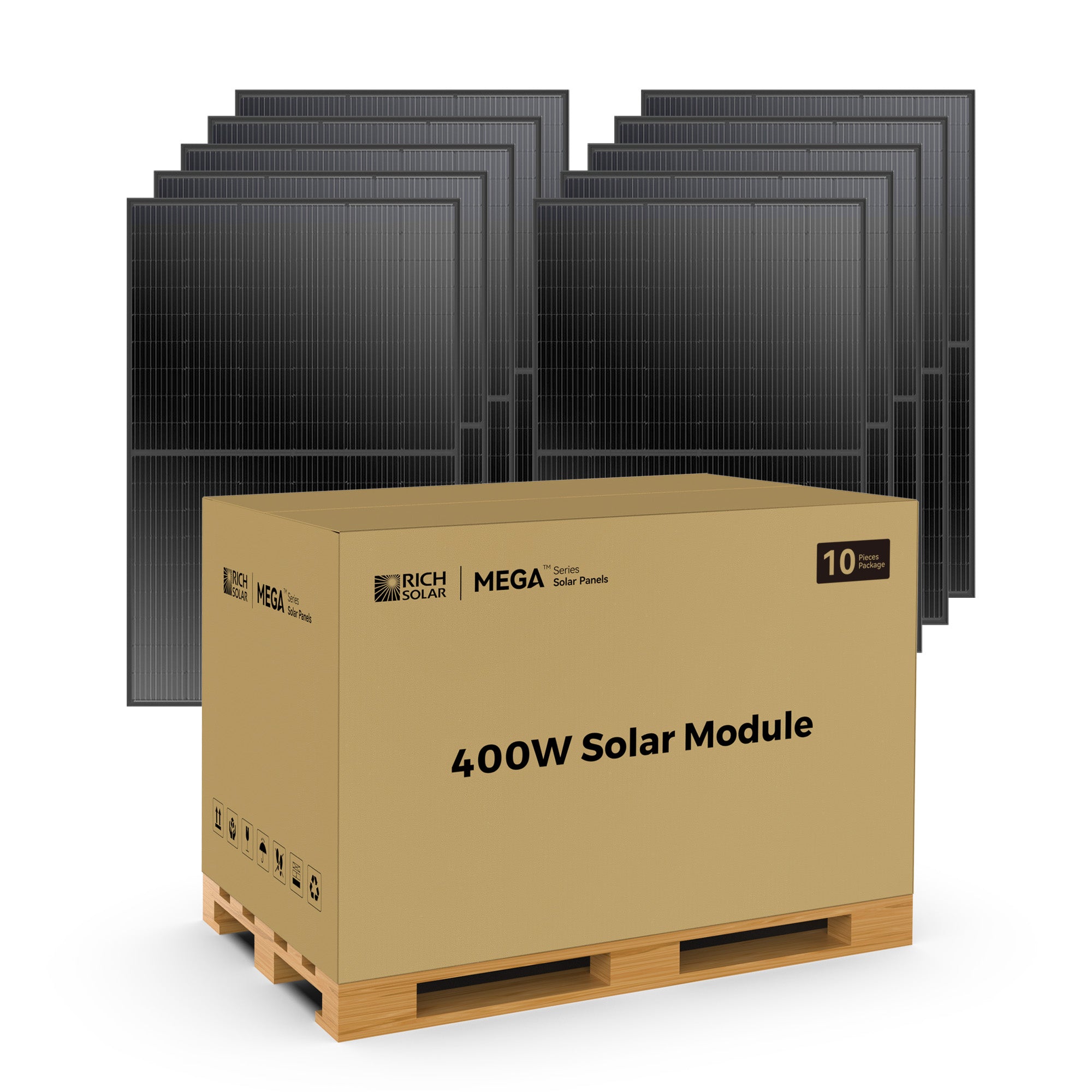 Rich Solar MEGA 400W 24V Solar Panel (10 Panel) — High-Capacity Power for Permanent Solar Systems