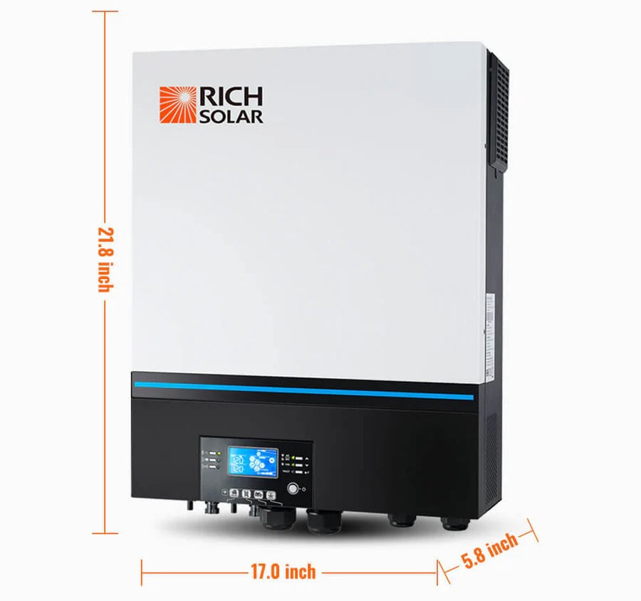 Rich Solar Complete Off-Grid Solar Kit – 6.5 kW Split-Phase System for Cabins & Tiny Homes with 6.56 kW Solar PV