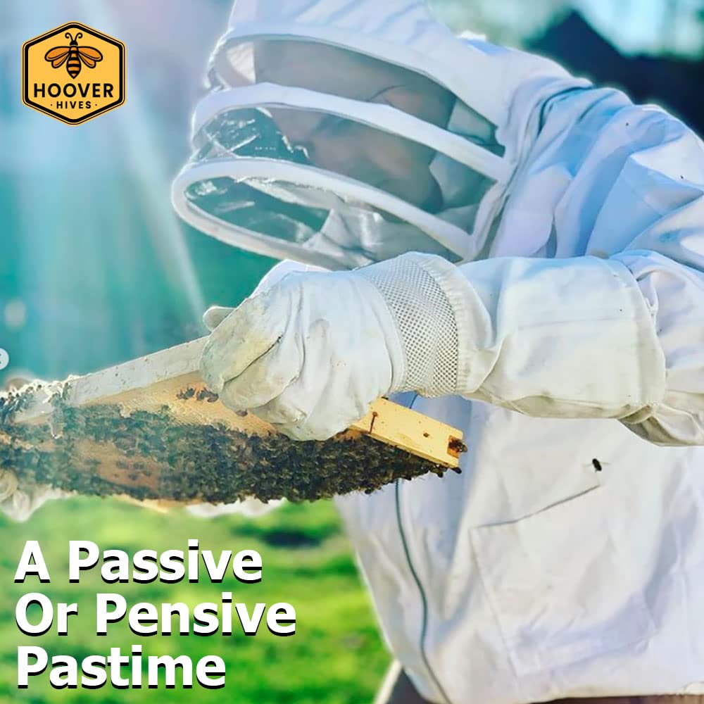 10-Frame Wax-Coated Beehive Kit – (2) Deep & (1) Medium Unassembled | Hoover Hives® Original Beeswax Finish