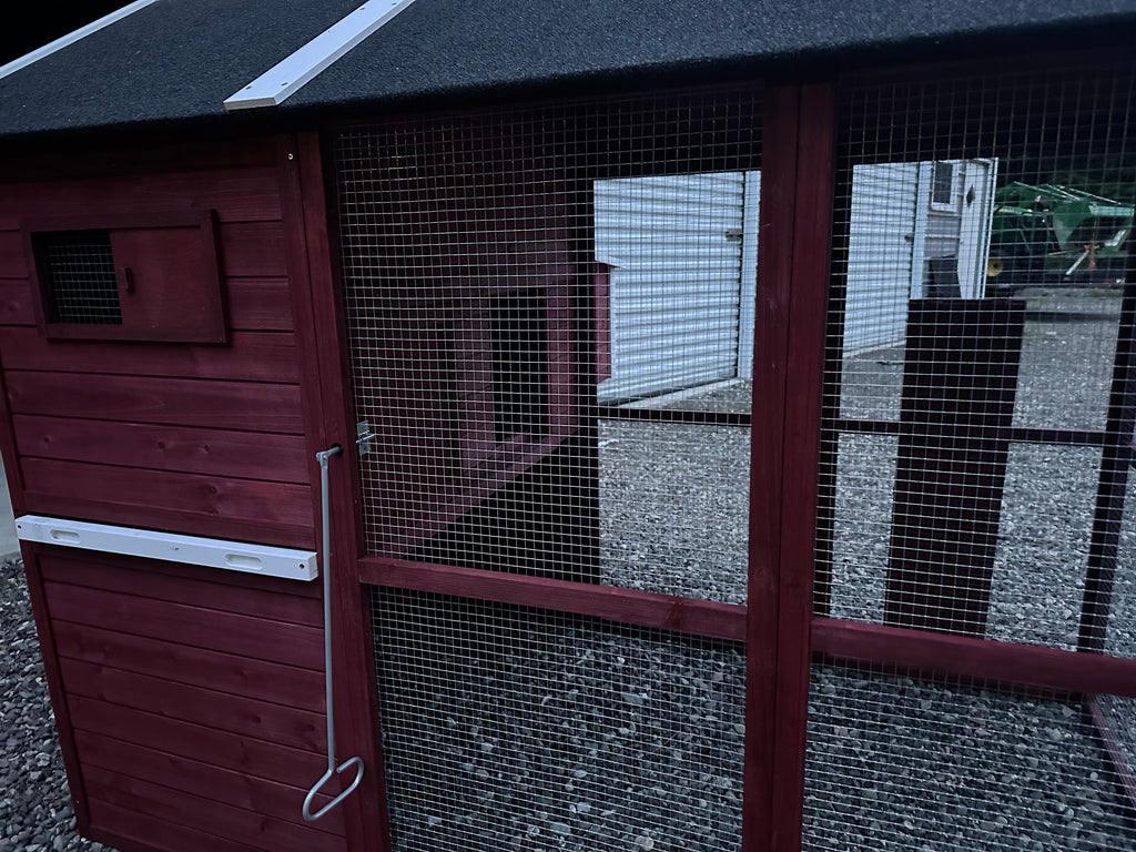 NEW FarmHouse Coop.  Both Stain colors in stock, BARN RED Limited Run!