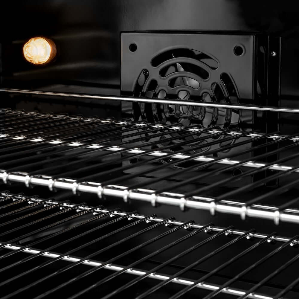 ZLINE 48" Dual Fuel Range, Gas Cooktop, Electric Convection Oven DuraSnow® Stainless Steel, Champagne Bronze CDRSZ-48-CB