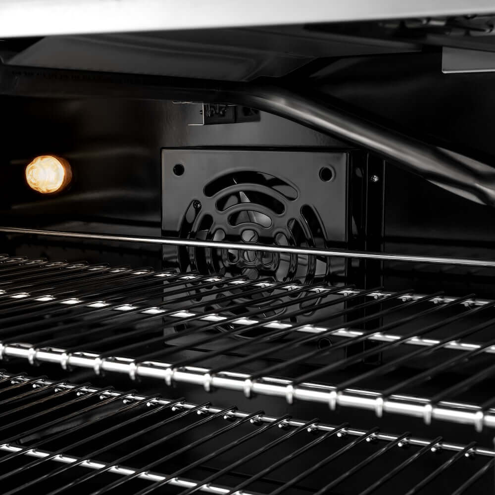 ZLINE 48"Classic Gas Range, Convection Gas Oven, Stainless Steel, White Matte Door CGR-WM-48