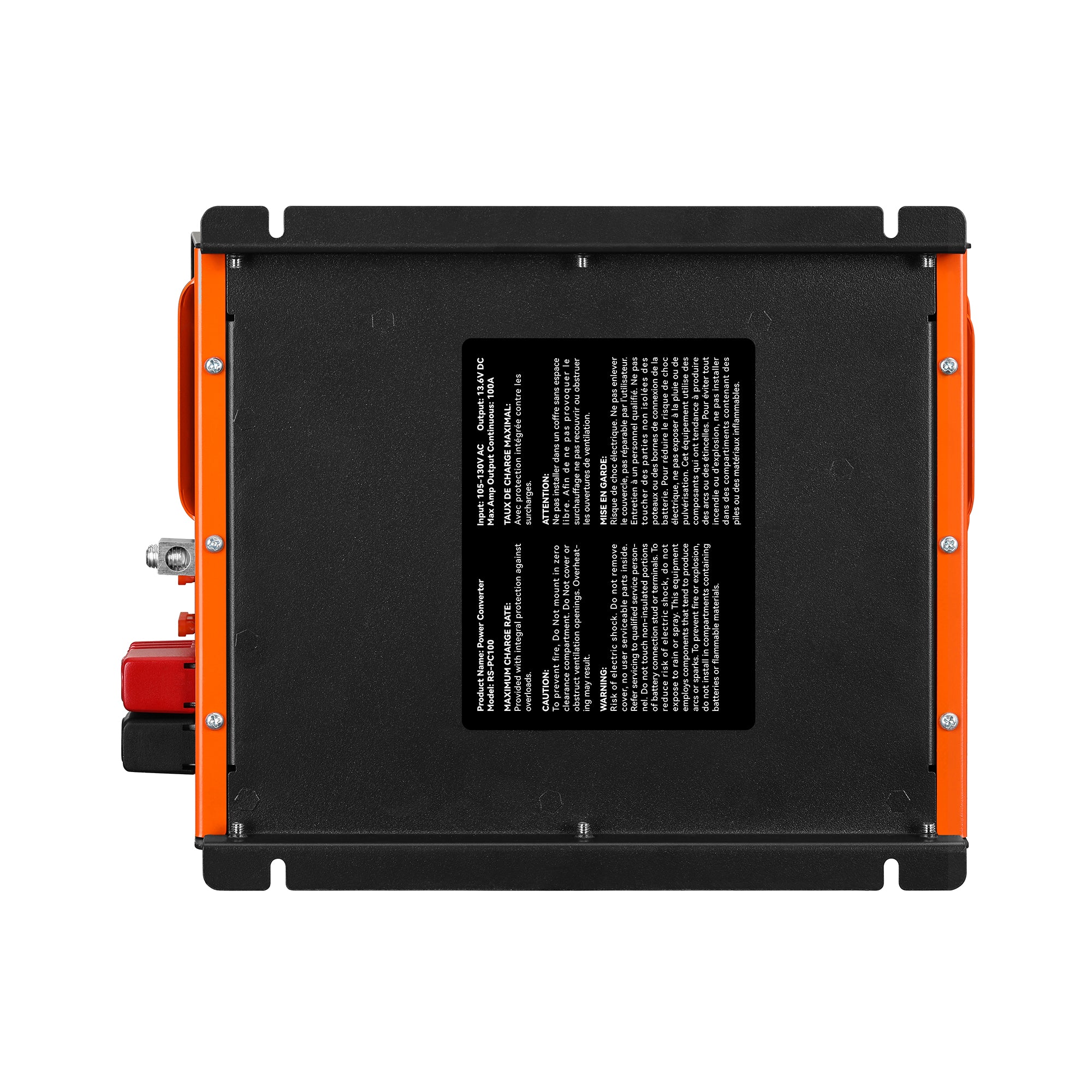 Rich Solar 100 Amp Power Converter – 120 V AC to 12 V DC High-Output Battery Charger