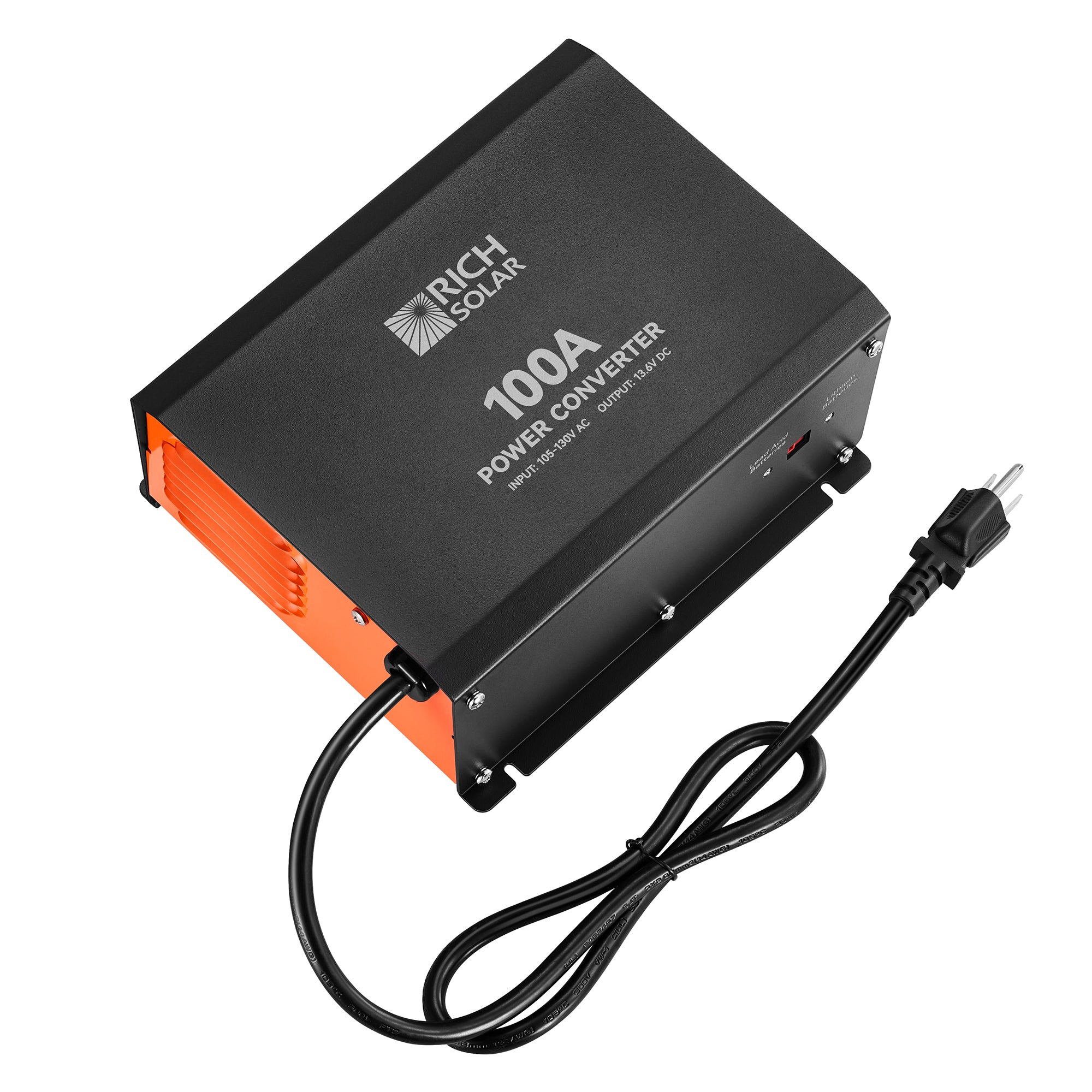Rich Solar 100 Amp Power Converter – 120 V AC to 12 V DC High-Output Battery Charger