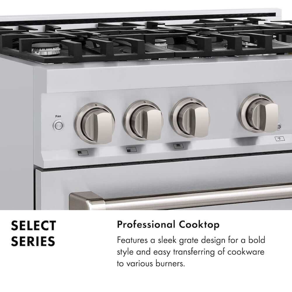 ZLINE 48" Select Gas Range Convection Gas Oven Stainless Steel HGR48