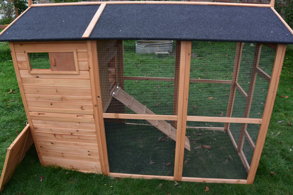NEW FarmHouse Coop.  Both Stain colors in stock, BARN RED Limited Run!