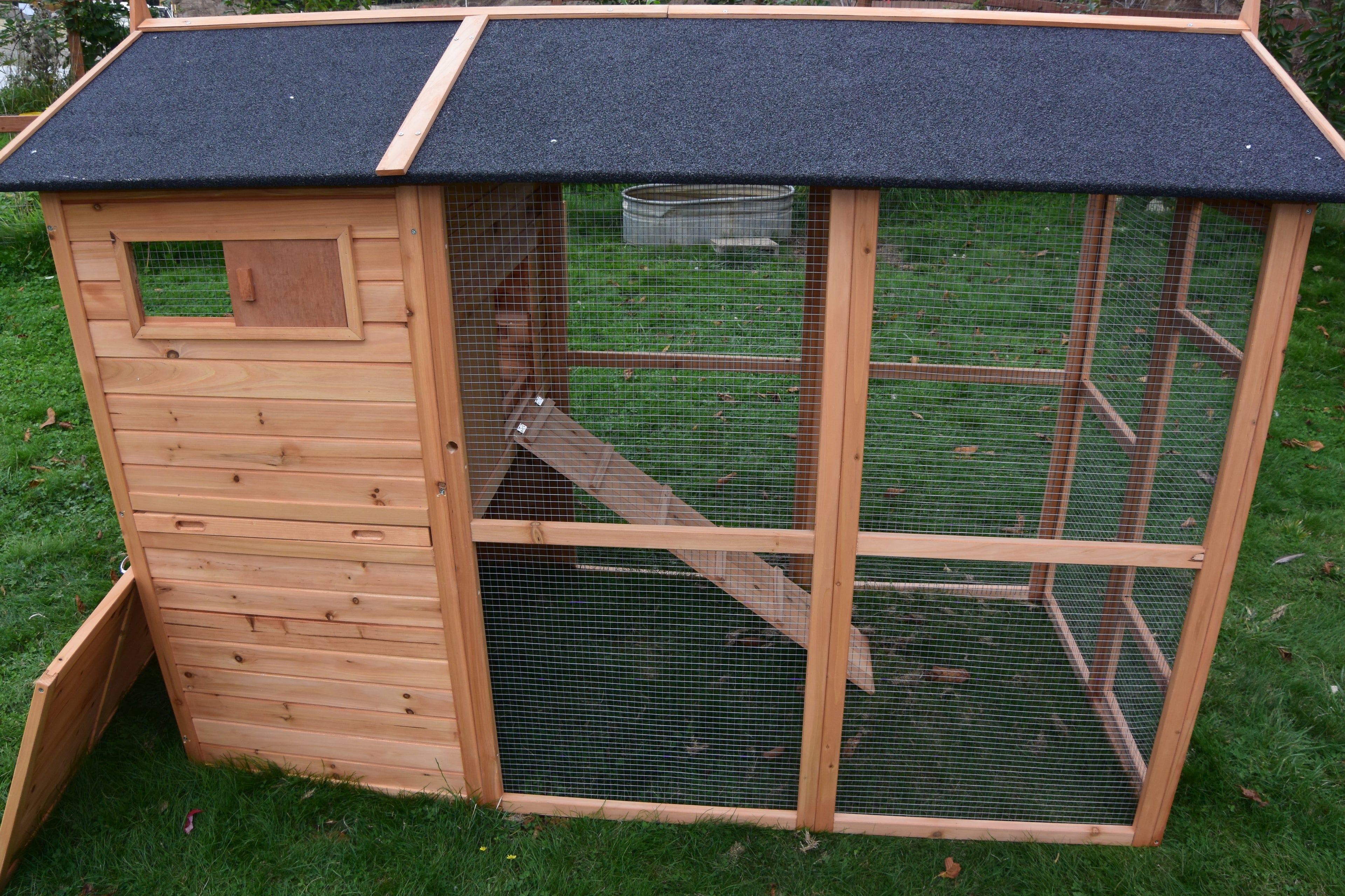 NEW FarmHouse Coop.  Both Stain colors in stock, BARN RED Limited Run!