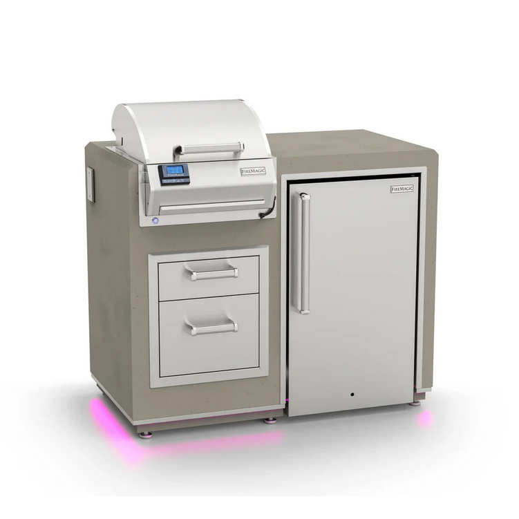 Fire Magic Electric Grill Island Bundle with Refrigerator