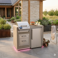 Fire Magic Electric Grill Island Bundle with Refrigerator