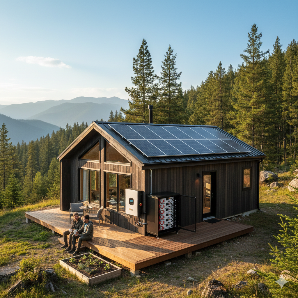 Rich Solar NOVA 12K Hybrid Solar Kit – 12 kW Split-Phase Inverter with 61.44 kWh LiFePO₄ Server Battery System