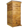 Wax-Coated 10 Frame Beehive - (1)Deep & (4)Mediums