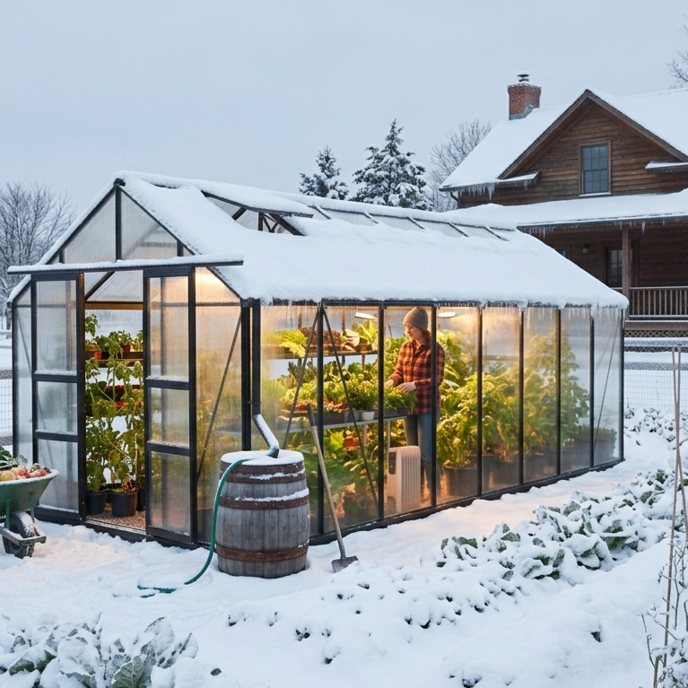 MONT Greenhouse – Black Finish (Premium Outdoor Growing Structure)