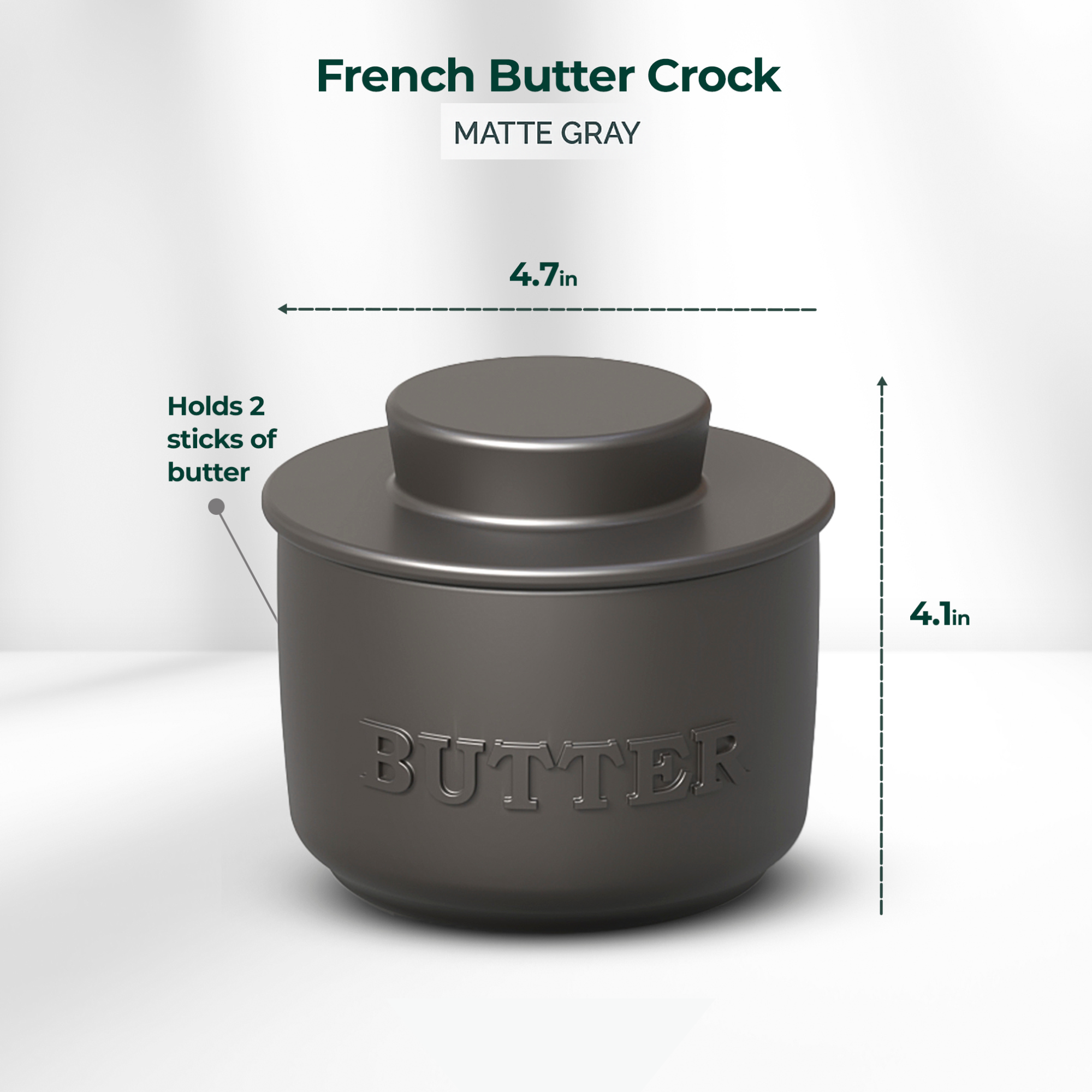 French Butter Crock - Premium Ceramic