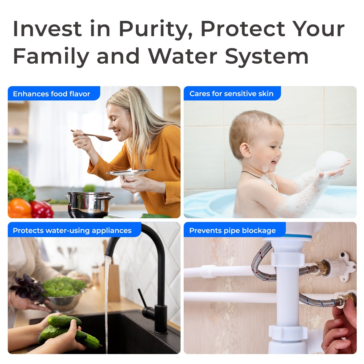 Waterdrop WHF21-PG 5 Micron 2-Stage Whole House Water Filtration System