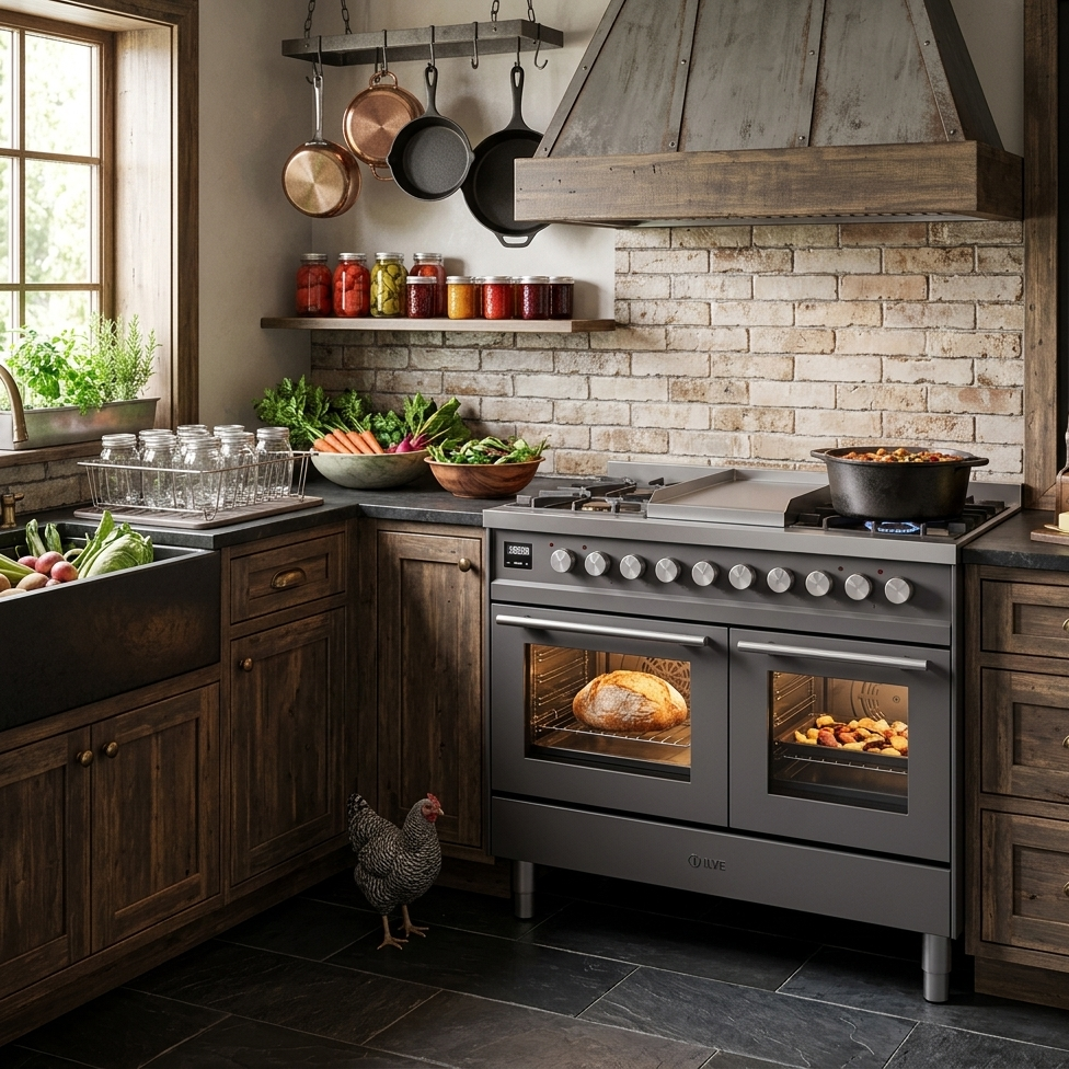 ILVE Professional Plus II 40" Dual Fuel Natural Gas Range, Matte Graphite with Trim, UPD40FWMPMG