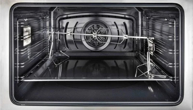 ILVE Majestic II 48" Dual Fuel Natural Gas Freestanding Range, White, Bronze Trim UM12FDNS3WHB