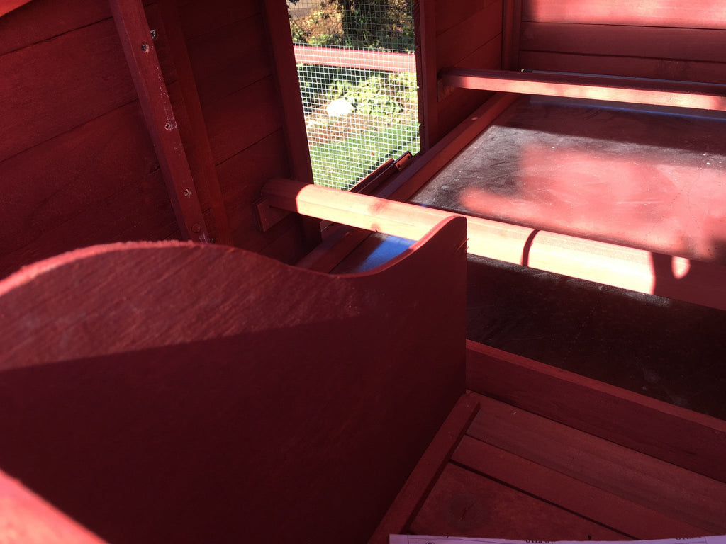 NEW FarmHouse Coop.  Both Stain colors in stock, BARN RED Limited Run!
