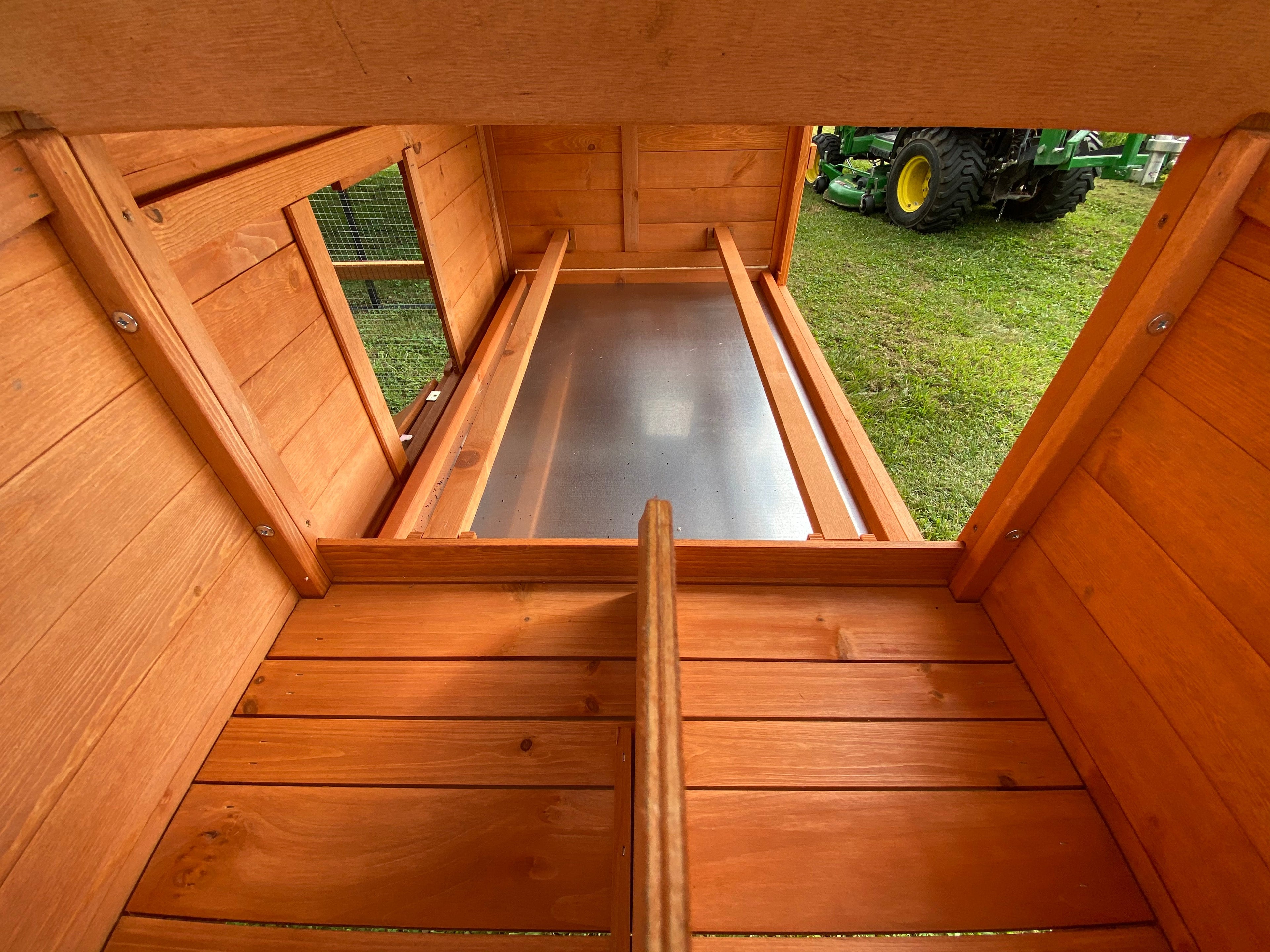 NEW FarmHouse Coop.  Both Stain colors in stock, BARN RED Limited Run!