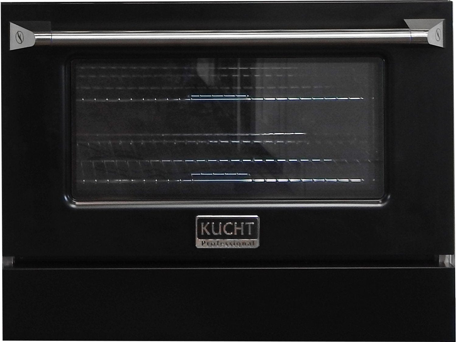 Kucht 36" Gas Range, Stainless Steel with Black Door, KNG361-K