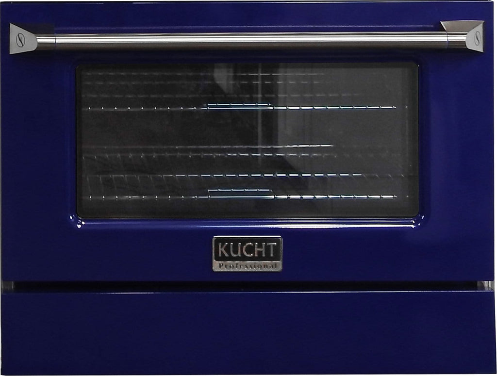 Kucht 36" Gas Range, Stainless Steel with Blue Oven Door, KNG361-B
