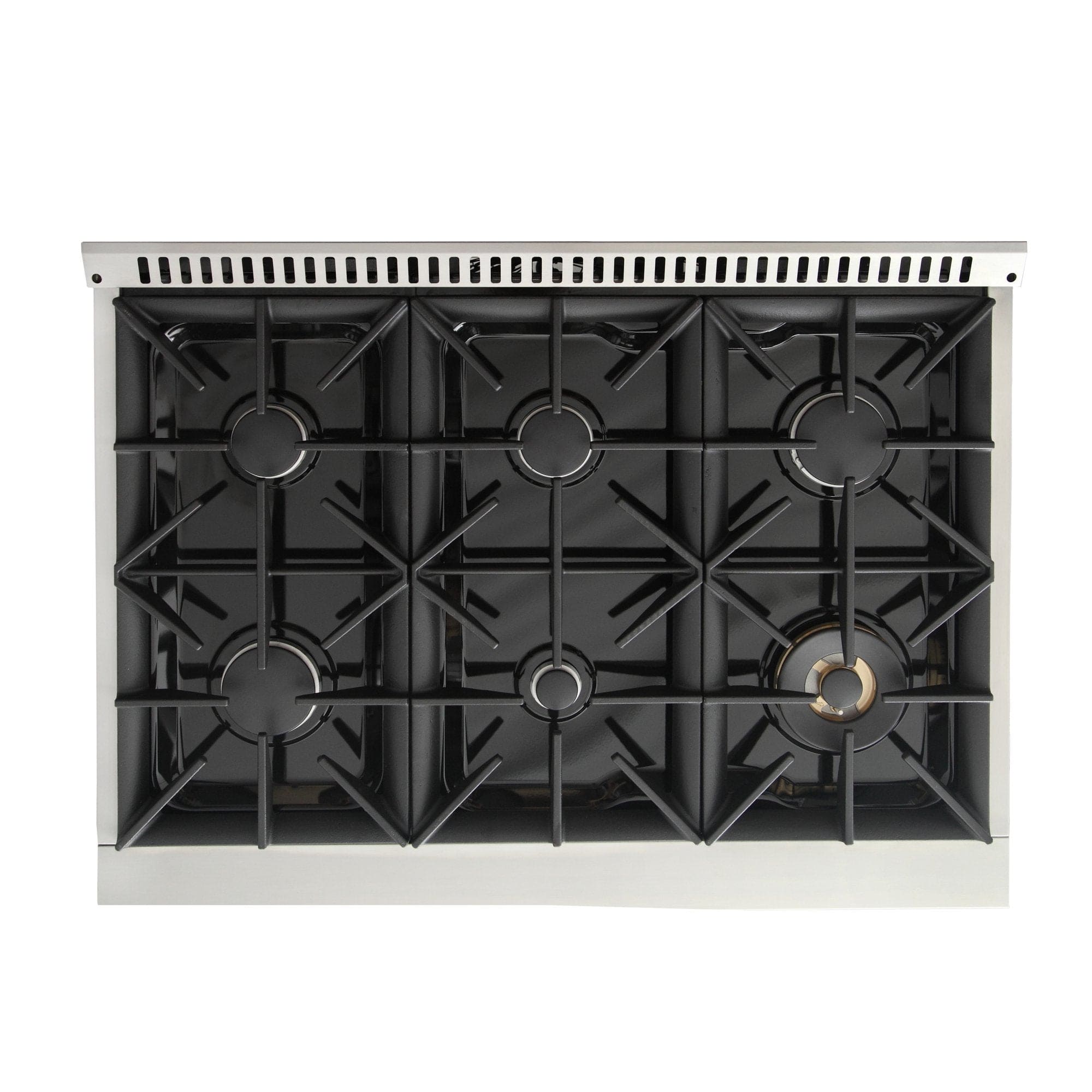 Kucht 36" Gas Range, Stainless Steel with Green Oven Door, KNG361-G