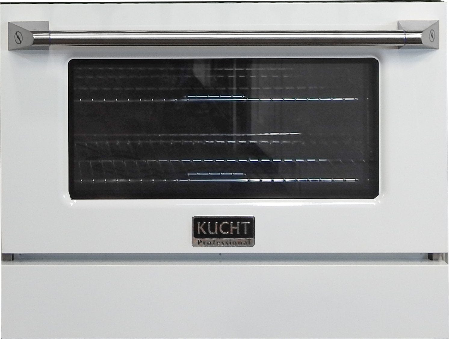 Kucht 36" Gas Range, Stainless Steel with White Oven Door, KNG361-W