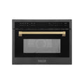 ZLINE 24" Convection Microwave, Black Stainless, Bronze MWOZ-24-BS-CB