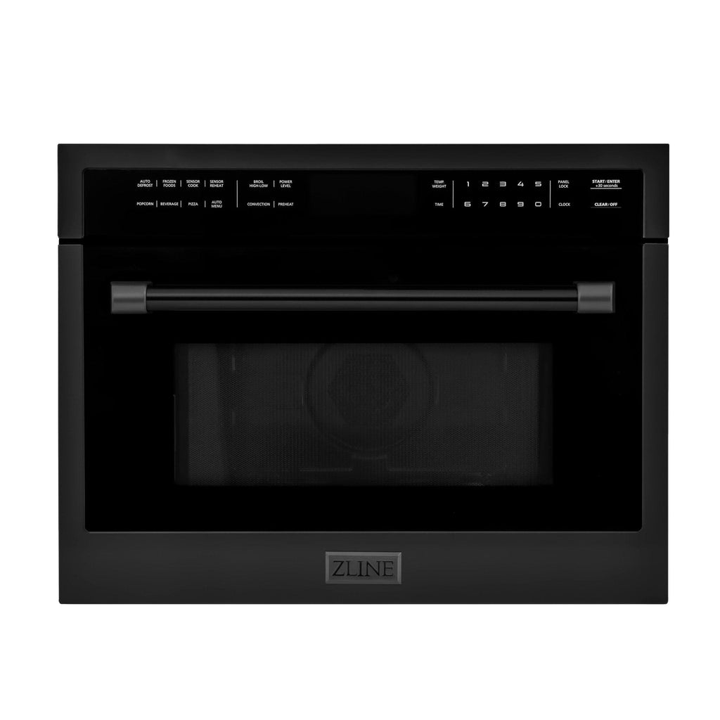 ZLINE 24" Convection Microwave, Black Stainless, MWO-24-BS