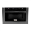 ZLINE 24" Microwave Drawer, Black Stainless Steel, MWD-1-BS