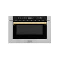 ZLINE 24" Microwave Drawer, Stainless Steel,Gold MWDZ-1-H-G