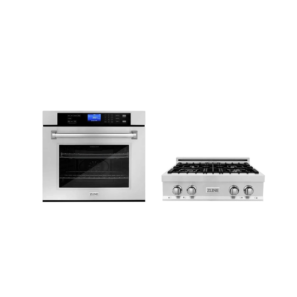 ZLINE 30" Bundle Range Top RT30 & Wall Oven AWS-30, 2KP-RTAWS30