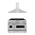 ZLINE 48" Bundle, Range RA48 & Wall Range Hood KB-48, 2KP-RARH48
