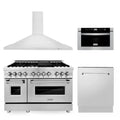 ZLINE 48 " Package Range RA48, Range Hood KB, Microwave MWD-1 , Dishwasher DWV-24,  4KP-RARH48-MWDWV