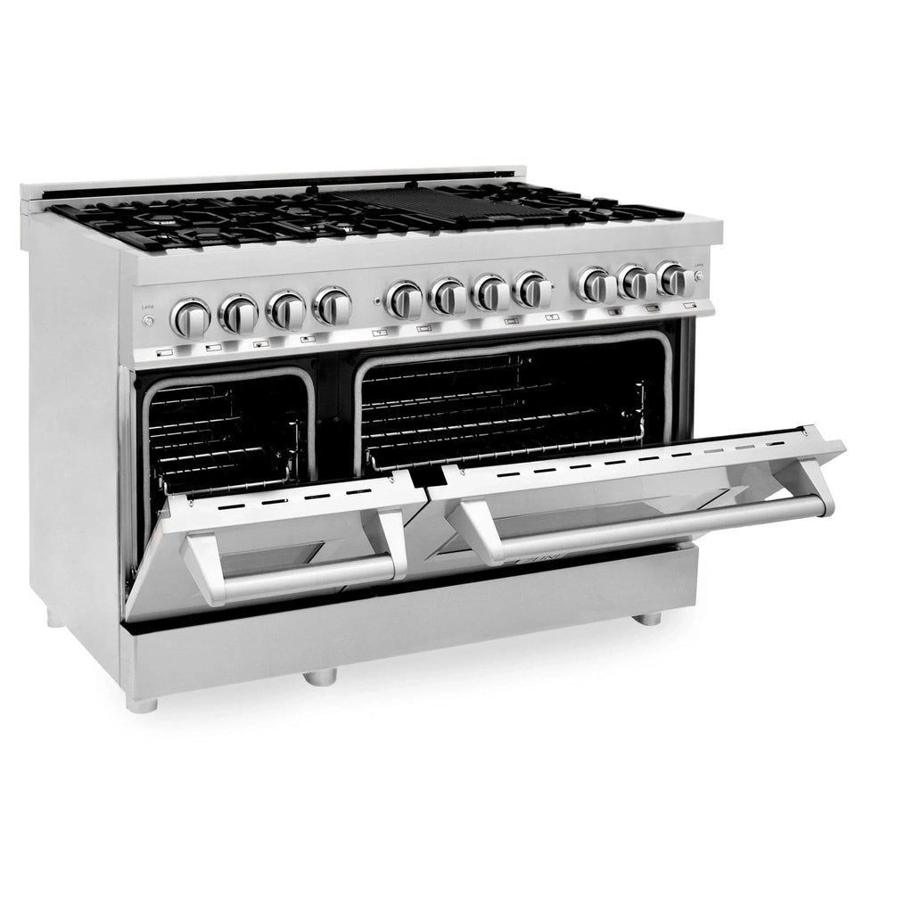 ZLINE 48 " Package Range RA48, Range Hood KB, Microwave MWD-1 , Dishwasher DWV-24,  4KP-RARH48-MWDWV