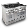 ZLINE 48" Professional Dual Fuel Range with Snow Finish Door, RA-SN-48